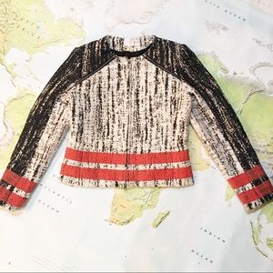 PARKER Distressed Boucle Moto Jacket